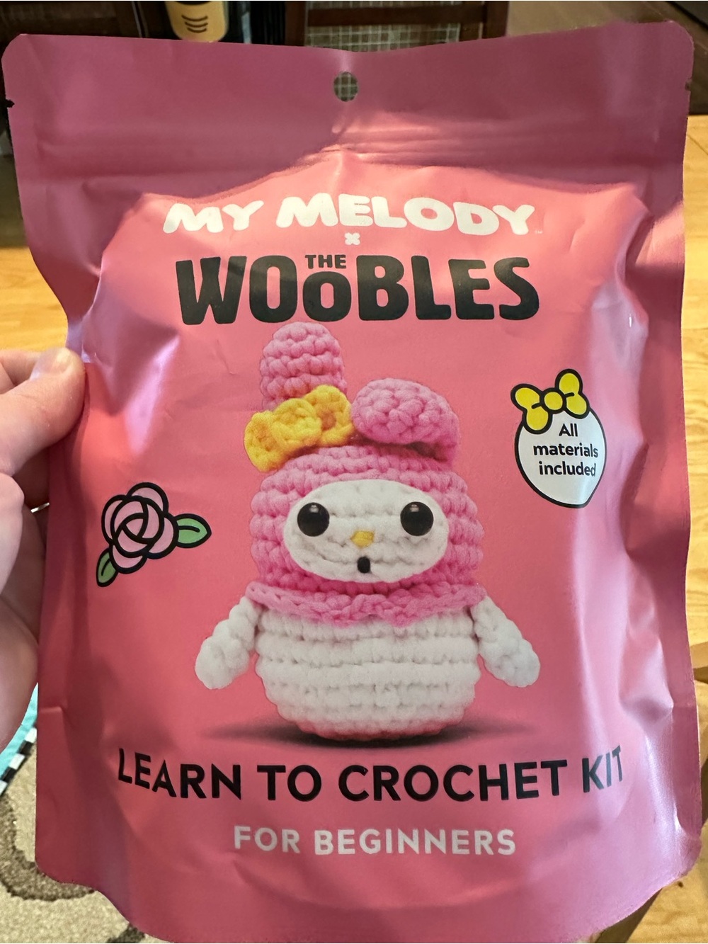 My Melody The Woobles Pink Learn to Crochet Kit